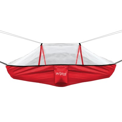 Kırmızı Sineklikli Kamp Hamak | Hafif, Koruyucu ve Kolay Kurulum