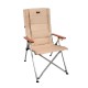 5 Kademeli Ayarlanabilir Bej Kamp Sandalyesi | Konforlu Outdoor Koltuk