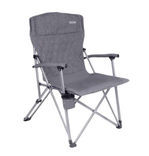 Katlanabilir Gri Kamp Sandalyesi Bardaklıklı | Hafif ve Dayanıklı Kamp Koltuğu