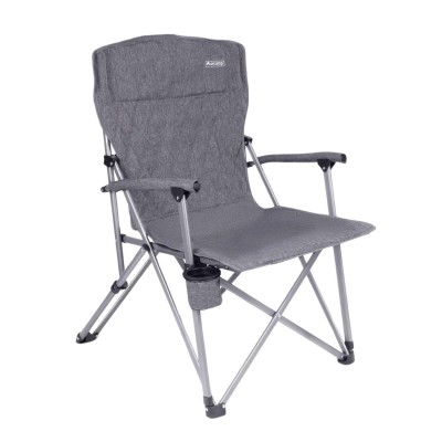 Katlanabilir Gri Kamp Sandalyesi Bardaklıklı | Hafif ve Dayanıklı Kamp Koltuğu
