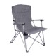 Katlanabilir Gri Kamp Sandalyesi Bardaklıklı | Hafif ve Dayanıklı Kamp Koltuğu