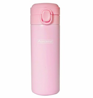 Pembe Kilitli Isı Yalıtımlı Çelik Termos 420 ml