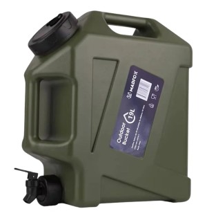 19 Litre Askeri Tip Musluklu Su Taşıma Bidonu | Dayanıklı ve Portatif