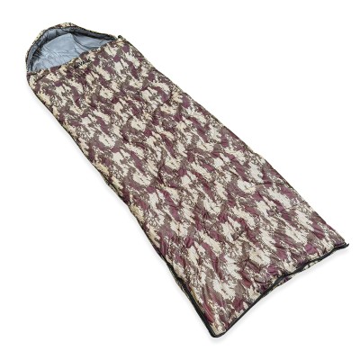 Kamuflaj Desenli Çift Katmanlı Zarf Tipi Uyku Tulumu-20C° | Soğuk Hava İçin İdeal -20C°