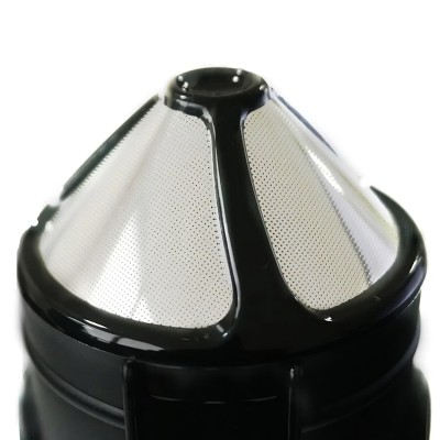 Portatif Manuel Kahve Filtresi – Şeffaf Hazneli Kompakt Filtreleme Sistemi