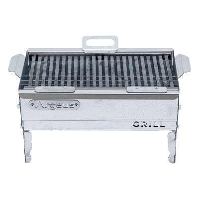 Katlanabilir Ayaklı Portatif Mangal - Paslanmaz - Argeus - Orta - Taşıma Çantalı