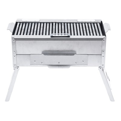 Katlanır Ayaklı Mangal - Argeus - Paslanmaz - Mühürleme Izgaralı - Kül Hazneli