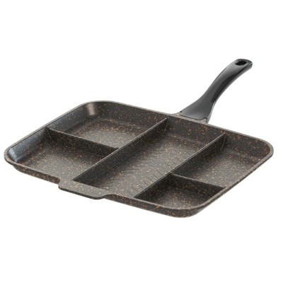 Çok Bölmeli Granit Tava – Pratik Çoklu Pişirme Tavası