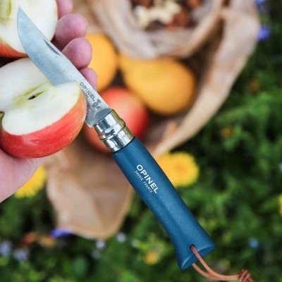 Opinel No:8 Gürgen Saplı Mavi Cep Çakısı | Katlanır EDC Çakı