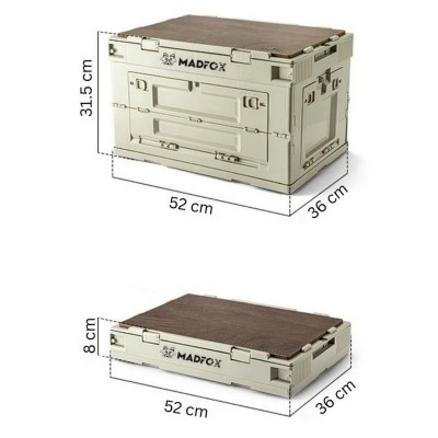 Katlanabilir Kamp ve Depolama Kutusu 52×36×31.5 cm