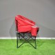 Geniş Oturumlu Katlanabilir Kamp Sandalyesi – Taşınabilir Konfor Koltuğu -Kırmızı 
