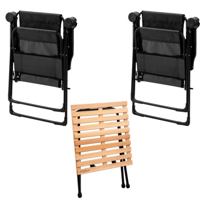 2’li Kamp Sandalyesi ve Katlanır Masa Seti – 130 kg Taşıma Kapasiteli 2’li Kamp Sandalyesi ve Katlanır Masa Seti – 130 kg Taşıma Kapasiteli