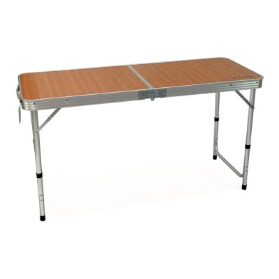 Ahşap Desenli Katlanır Kamp Masası | Taşınabilir Outdoor ve Piknik Masası