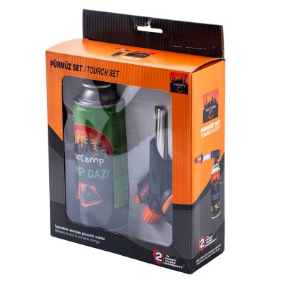 Outdoor Butan Pürmüz Seti – Kamp ve Mangal Ateşleme Alev Seti