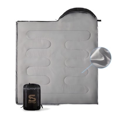 Kahverengi Siyah Geniş Kesim Uyku Tulumu -15°C | Kamp Uyku Tulumu