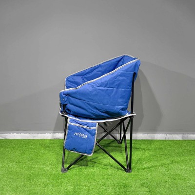 Geniş Oturumlu Katlanabilir Kamp Sandalyesi | Rahat Taşınabilir Koltuk-Mavi
