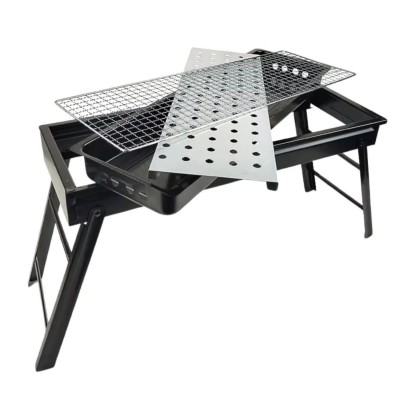 Katlanabilir Çelik Mangal Izgara – Çekmeceli Portatif Mangal Modeli