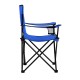 Mavi Katlanabilir Kamp Sandalyesi | Dayanıklı Çelik Gövde ve Bardaklıklı Model