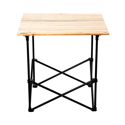 Doğal Ahşap XL Kamp Masası | Taşıma Çantalı Portatif Katlanır Outdoor Masa