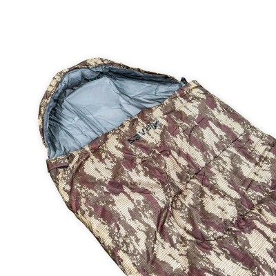 Kamuflaj Desenli Çift Katmanlı Zarf Tipi Uyku Tulumu-20C° | Soğuk Hava İçin İdeal -20C°