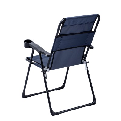 Lacivert Kamp Sandalyesi + Katlanabilir Masa + Argeus Çantalı Outdoor Set