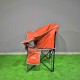 Turuncu  Bardaklıklı Geniş Kamp Sandalyesi | Katlanabilir Outdoor Koltuk