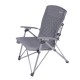Ayarlanabilir Gri Katlanabilir Kamp Sandalyesi | Ergonomik ve Dayanıklı Model