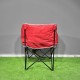 Geniş Oturumlu Katlanabilir Kamp Sandalyesi – Taşınabilir Konfor Koltuğu -Kırmızı 
