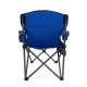 Mavi Katlanabilir Kamp Sandalyesi | Geniş Oturumlu & Bardaklıklı Model