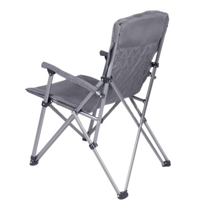 Katlanabilir Gri Kamp Sandalyesi Bardaklıklı | Hafif ve Dayanıklı Kamp Koltuğu