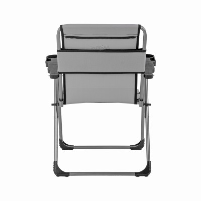 Kül Gri  Katlanabilir Bardaklıklı Kamp Sandalyesi | Dayanıklı ve Rahat Kamp Koltuğu
