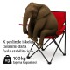Kırmızı Katlanır Kamp Koltuğu 2'li Set – Dayanıklı Outdoor Sandalye