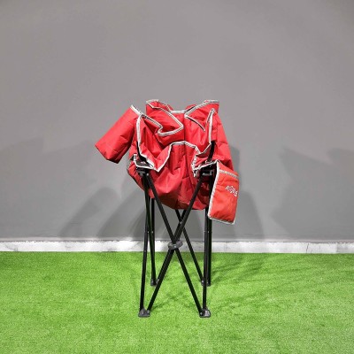 Geniş Oturumlu Katlanabilir Kamp Sandalyesi – Taşınabilir Konfor Koltuğu -Kırmızı 