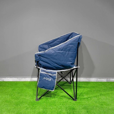 Geniş Oturumlu Katlanabilir Kamp Sandalyesi | Rahat Taşınabilir Koltuk-Lacivert 
