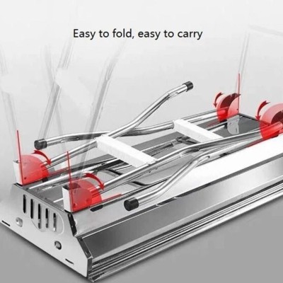 Paslanmaz Çelik Katlanabilir Portatif Mangal – Outdoor Barbekü Seti