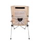 5 Kademeli Ayarlanabilir Bej Kamp Sandalyesi | Konforlu Outdoor Koltuk