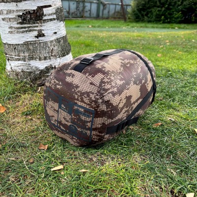 Kamuflaj Desenli Çift Katmanlı Zarf Tipi Uyku Tulumu-20C° | Soğuk Hava İçin İdeal -20C°