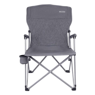 Katlanabilir Gri Kamp Sandalyesi Bardaklıklı | Hafif ve Dayanıklı Kamp Koltuğu