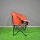 Turuncu  Bardaklıklı Geniş Kamp Sandalyesi | Katlanabilir Outdoor Koltuk