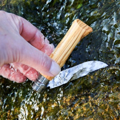 Opinel No:8 Zeytin Ağacı Naturel Çakı | Katlanır EDC Cep Çakısı