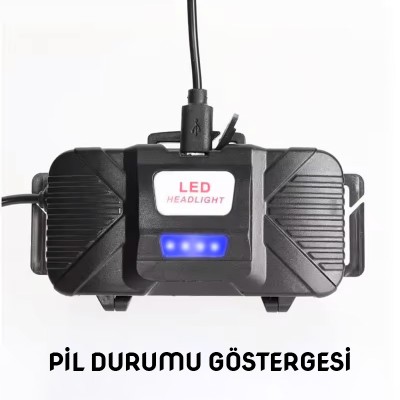 Panther PT-5970 USB Şarjlı Kafa Lambası | Güçlü ve Hafif LED Kafa Feneri