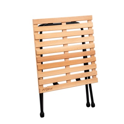 Lacivert Kamp Sandalyesi ve Katlanabilir Ahşap Görünümlü Masa Seti | Outdoor Set