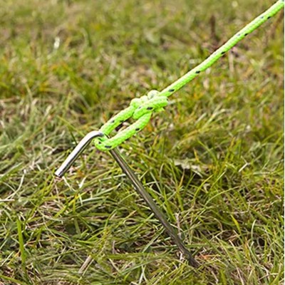 18 cm Çelik Çadır Kazığı 20’li Paket | Dayanıklı Sabitleme Kazığı