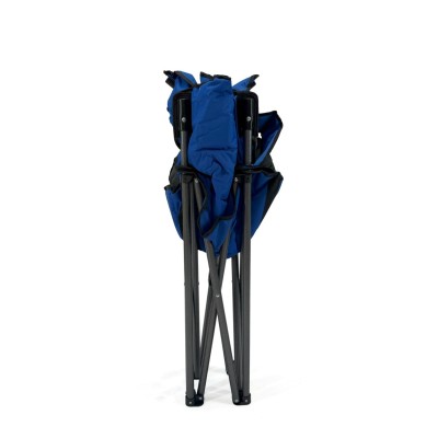 Mavi Katlanabilir Kamp Sandalyesi | Geniş Oturumlu & Bardaklıklı Model