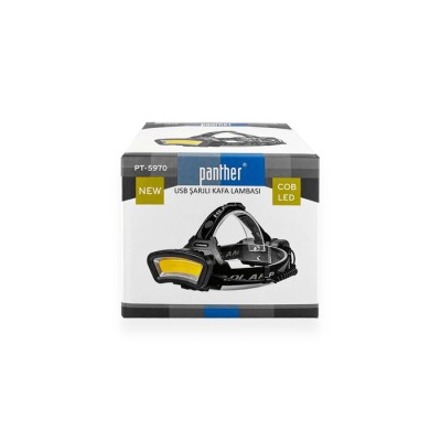 Panther PT-5970 USB Şarjlı Kafa Lambası | Güçlü ve Hafif LED Kafa Feneri
