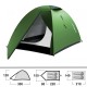 Yeşil 2 Kişilik Su Geçirmez Kamp Çadırı | Dayanıklı Hafif Model