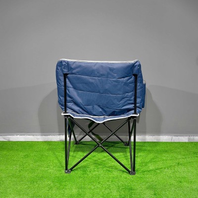 Geniş Oturumlu Katlanabilir Kamp Sandalyesi | Rahat Taşınabilir Koltuk-Lacivert 