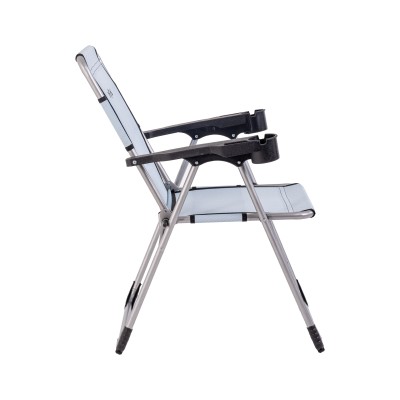 Turkuaz Katlanabilir Bardaklıklı  Kamp Sandalyesi | Dayanıklı ve Rahat Kamp Koltuğu