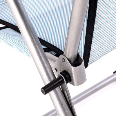 Turkuaz Katlanabilir Bardaklıklı  Kamp Sandalyesi | Dayanıklı ve Rahat Kamp Koltuğu