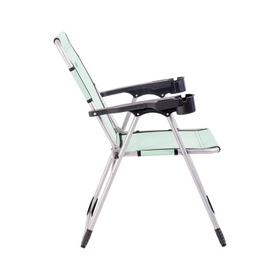 Su Yeşili  Katlanabilir Bardaklıklı  Kamp Sandalyesi | Dayanıklı ve Rahat Kamp Koltuğu